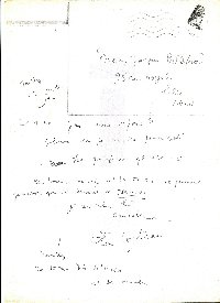 Lettre de Jean Cocteau à Jacques Bellefroid